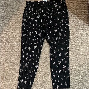 Jules & Leopold Black Floral Trousers